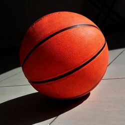 Close-up of basketball hoop