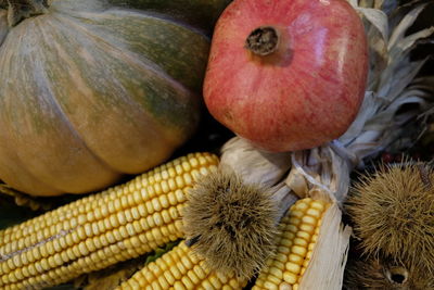 Close-up of pumpkins