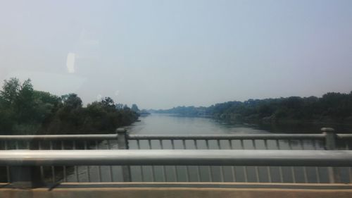 Scenic view of river against sky