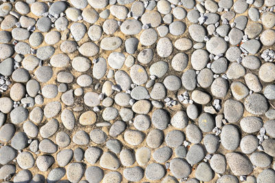 Full frame shot of cobbled walkway