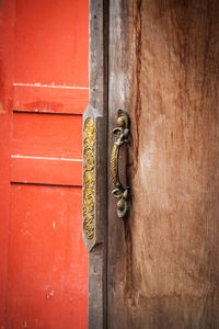 Close-up of door knocker