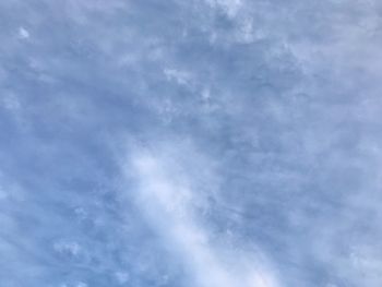 Low angle view of clouds in sky