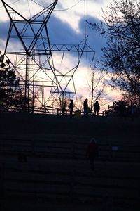 Silhouette of tree at sunset