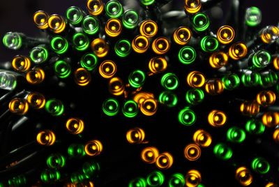 Close-up of illuminated lights