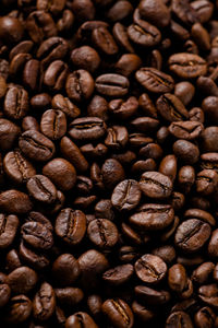 Full frame shot of coffee beans