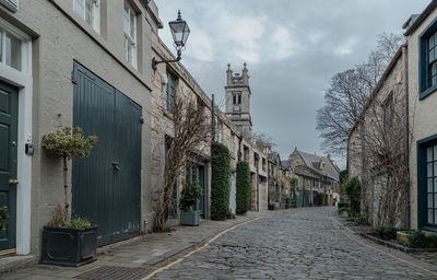 Street amidst buildings in city