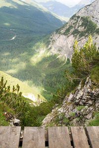 High angle view of a valley