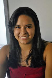 Portrait of smiling young woman