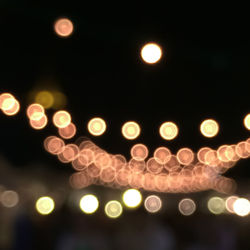 Defocused lights at night