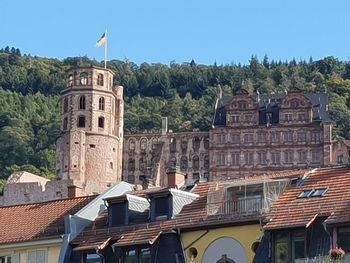 Buildings against sky in city