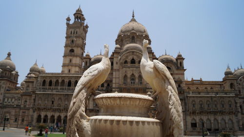 Low angle view of statue