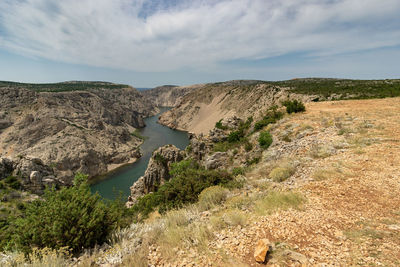 Zrmanja canyon in croatia europe, river zrmanja, blue water