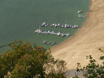 Waldeck castle and the lake edersee