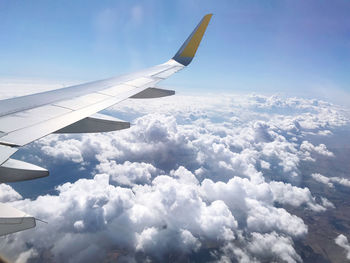 Aerial view of cloudscape