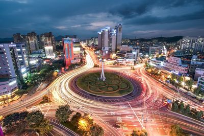 City street at night