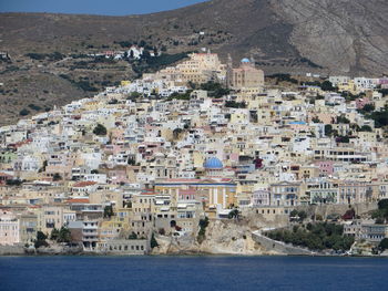 Aerial view of buildings in city