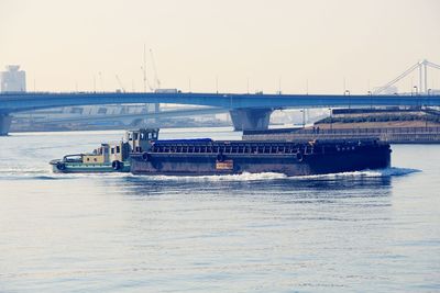 Boats in river