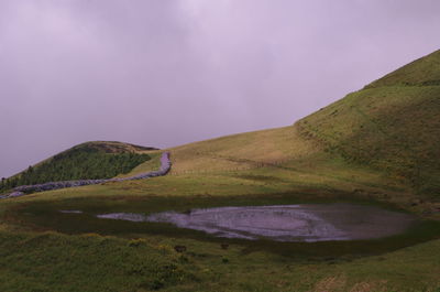 Scenic view of landscape against sky