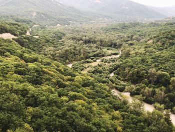 High angle view of landscape