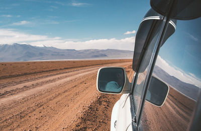 View of desert against sky