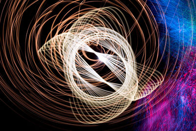 Light painting at night