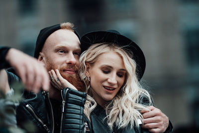 Portrait of a smiling young couple