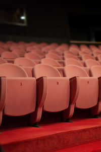 Empty seats in theater