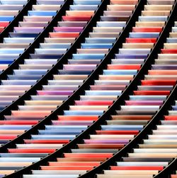 Full frame shot of multi colored staircase