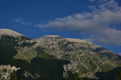 Scenic view of mountain against sky