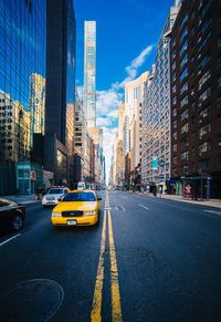 View of city street