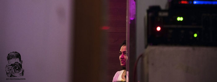 Close-up of illuminated lamp