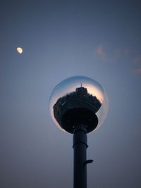 Low angle view of tower against sky