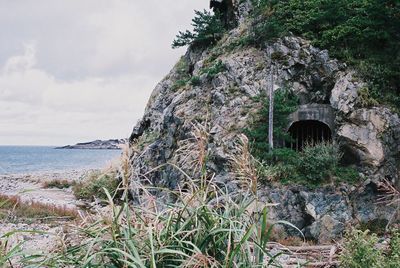 Rock formations at seaside