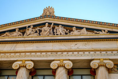 Low angle view of historical building