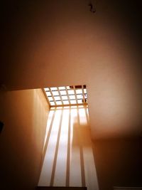 View of illuminated lamp on wall