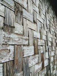 Full frame shot of wooden wall