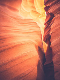 Rock formation in sunlight