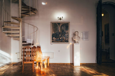 Table and chairs at home