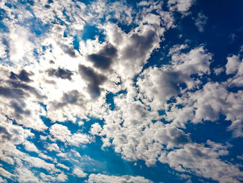 Low angle view of clouds in sky