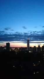 Cityscape at dusk