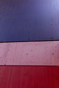 Full frame shot of red wall