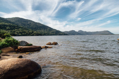 Scenic view of sea against sky