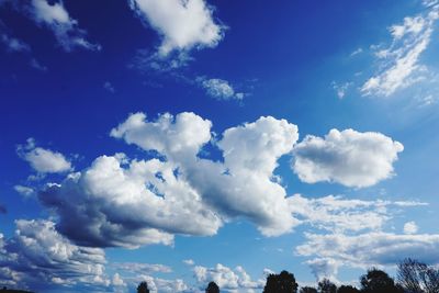 Low angle view of blue sky