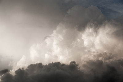 Low angle view of clouds in sky