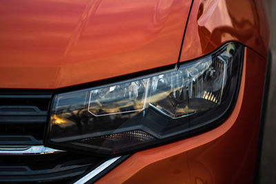 Close-up of car window