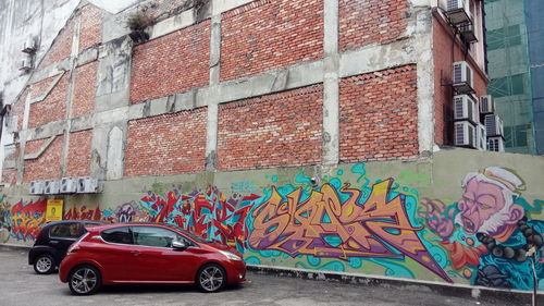 Graffiti on wall