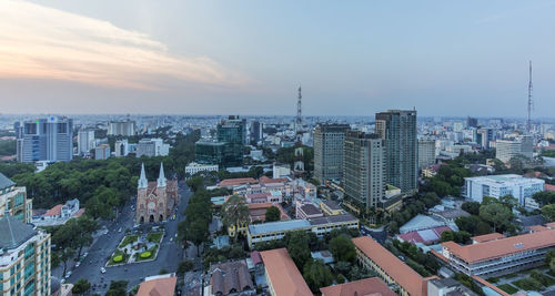 Cityscape against sky