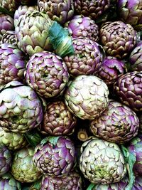 Full frame shot of vegetables at market stall