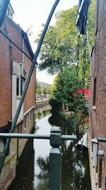 Canal amidst buildings against sky