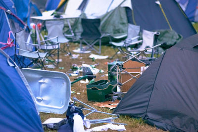 Tent in car